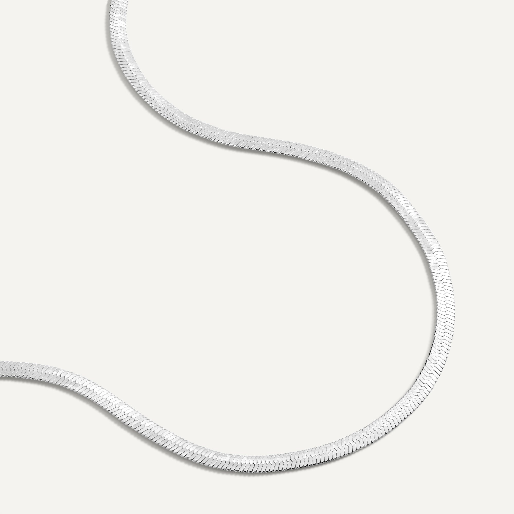 Odette Herringbone Chain Necklace