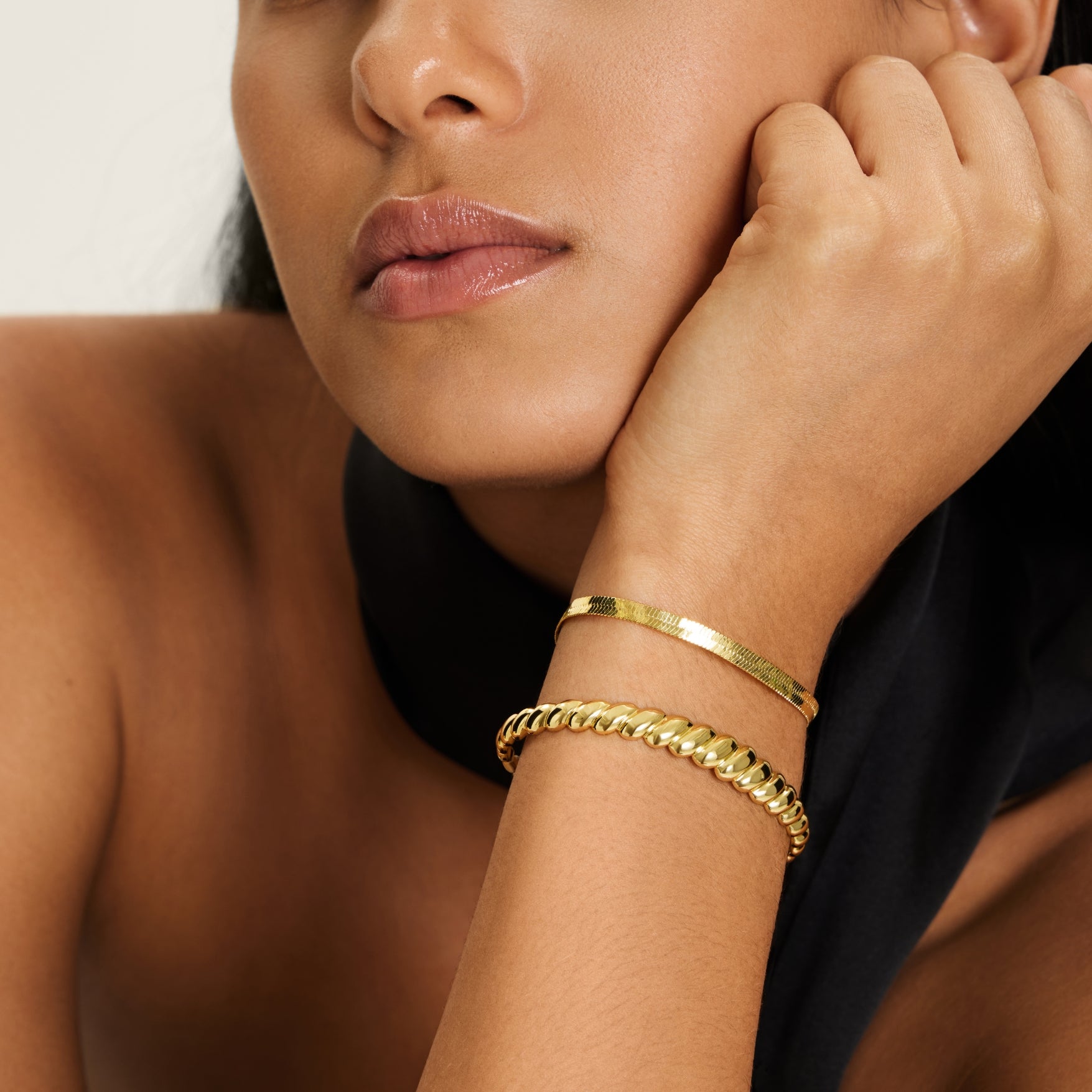 Odette Herringbone Chain Bracelet