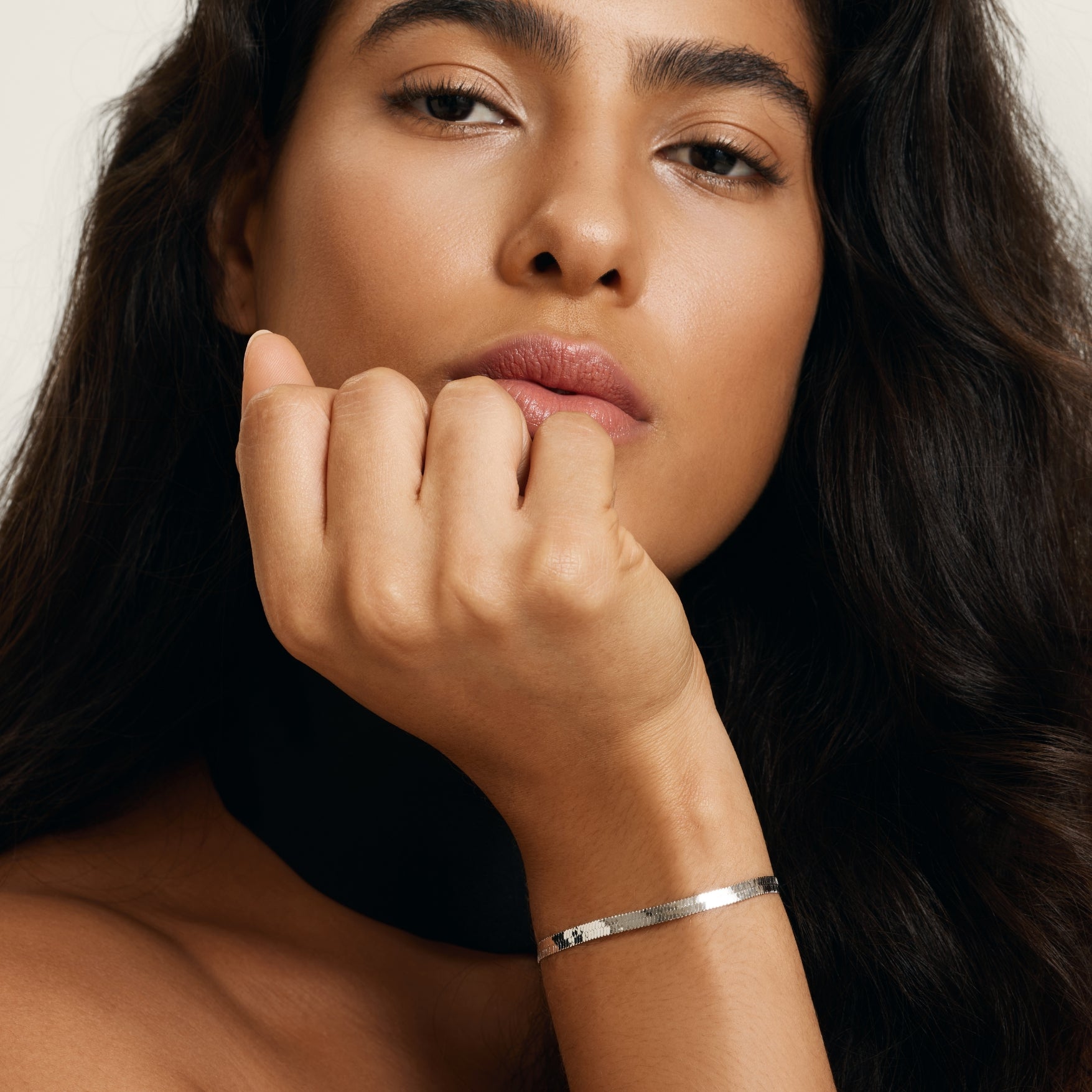 Odette Herringbone Chain Bracelet