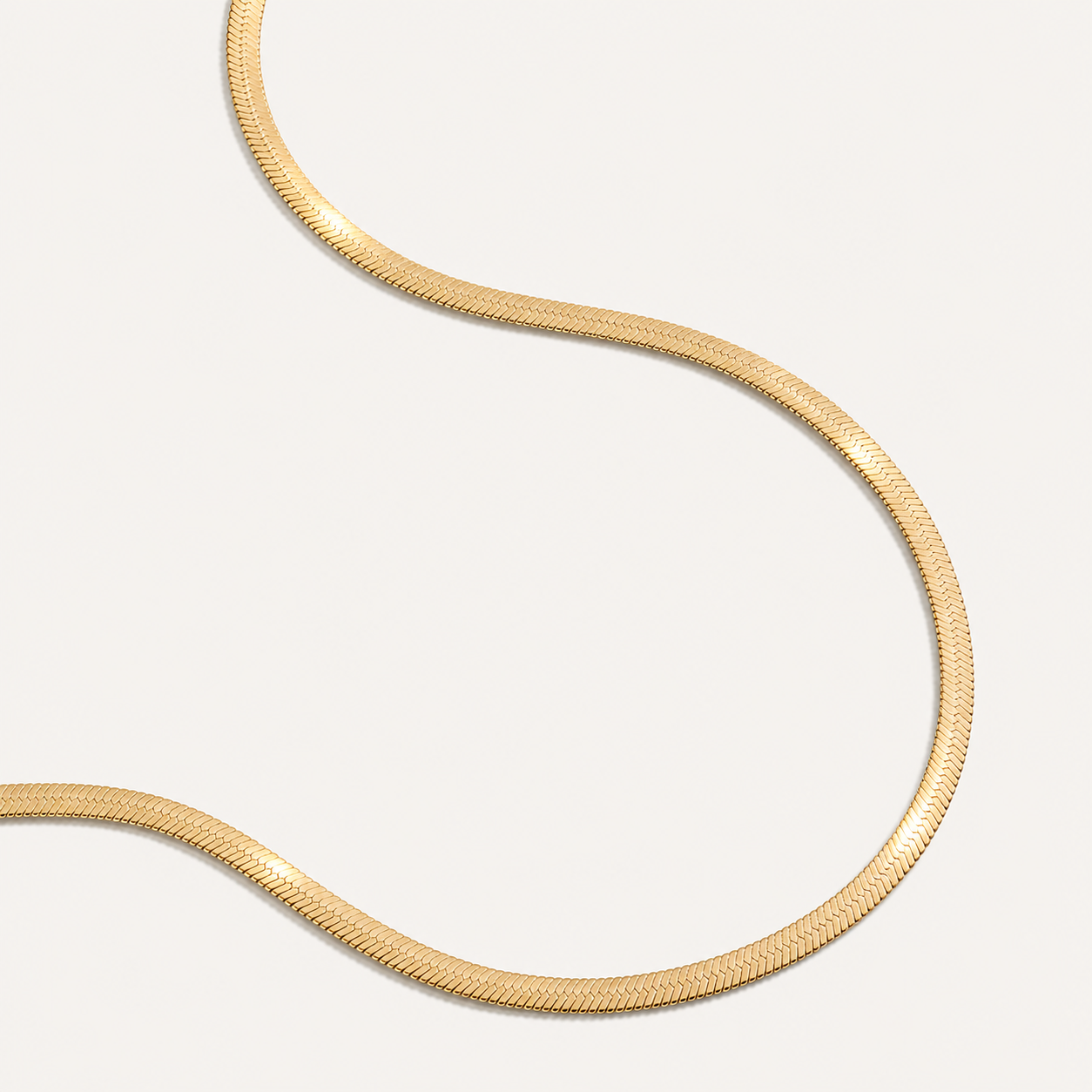 Odette Herringbone Chain Necklace