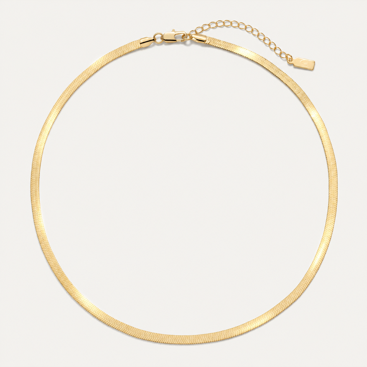 Odette Herringbone Chain Necklace