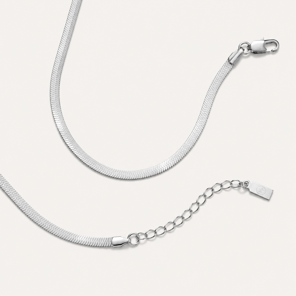 Odette Herringbone Chain Necklace