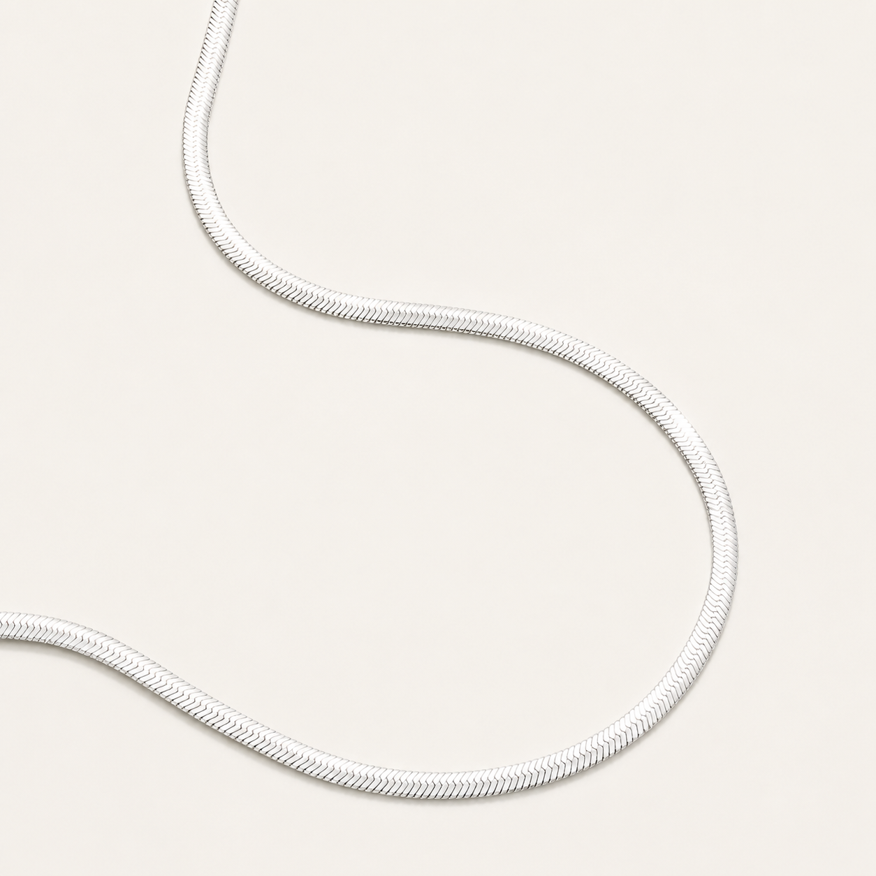 Odette Herringbone Chain Necklace