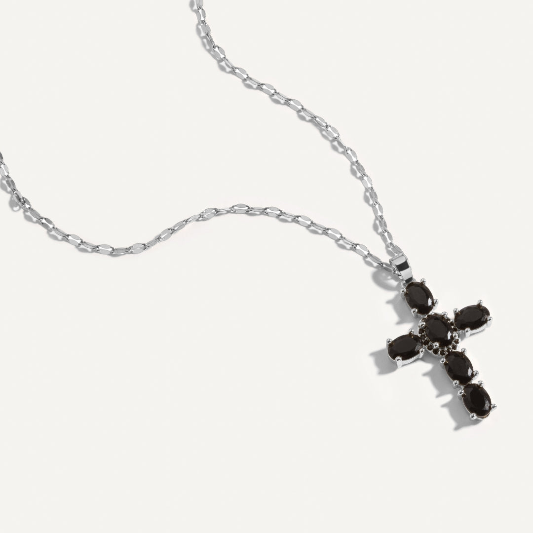 Noir Cross Necklace