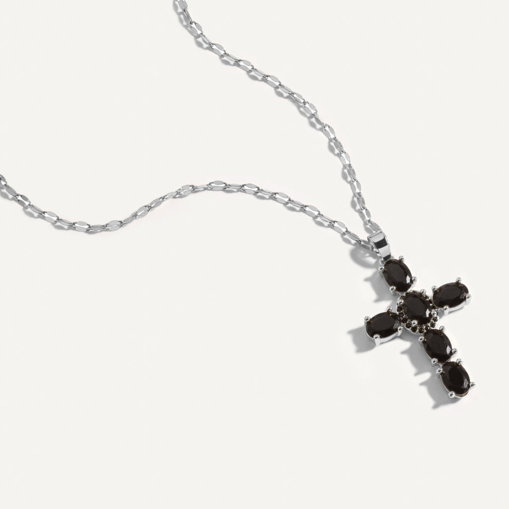 Noir Cross Necklace