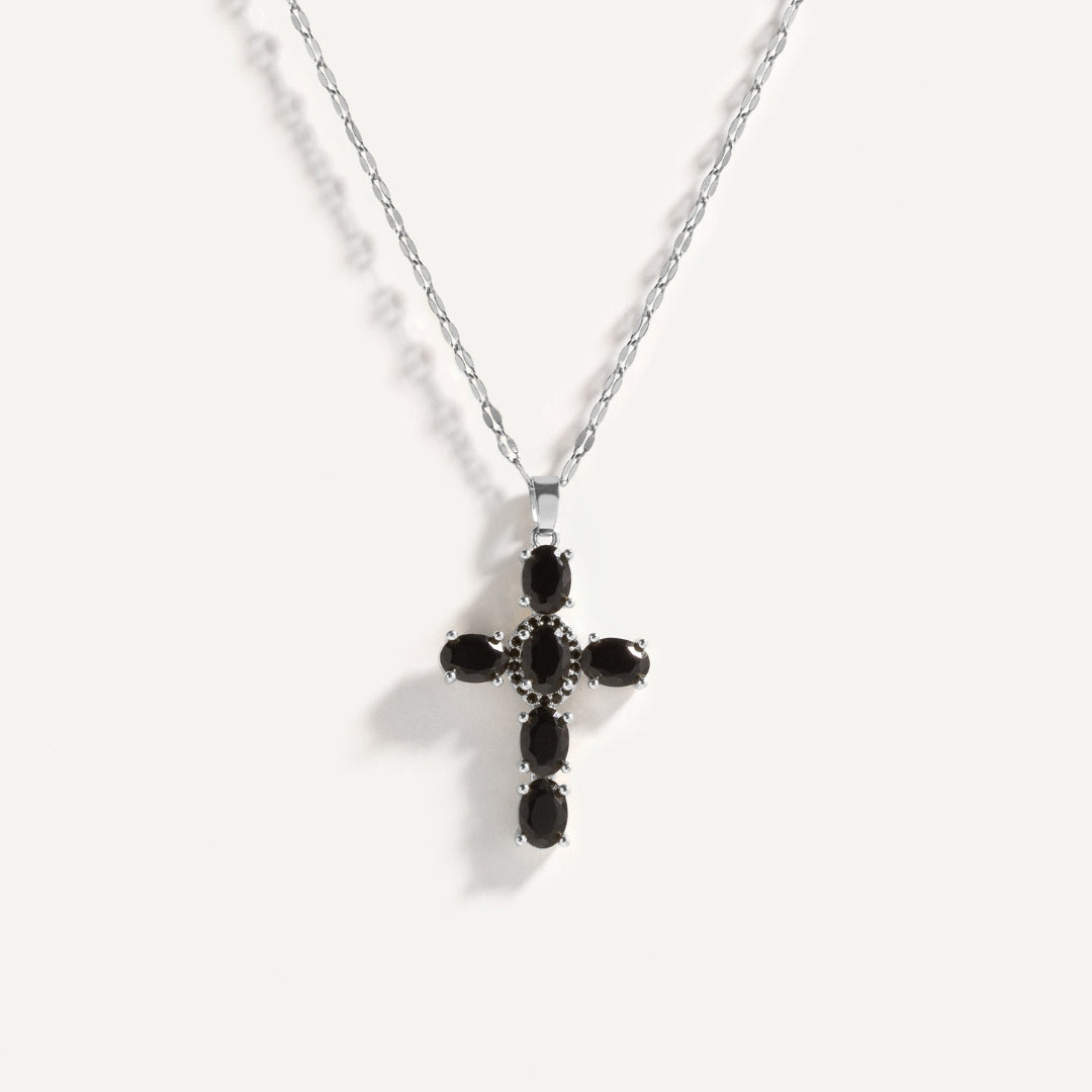 Noir Cross Necklace