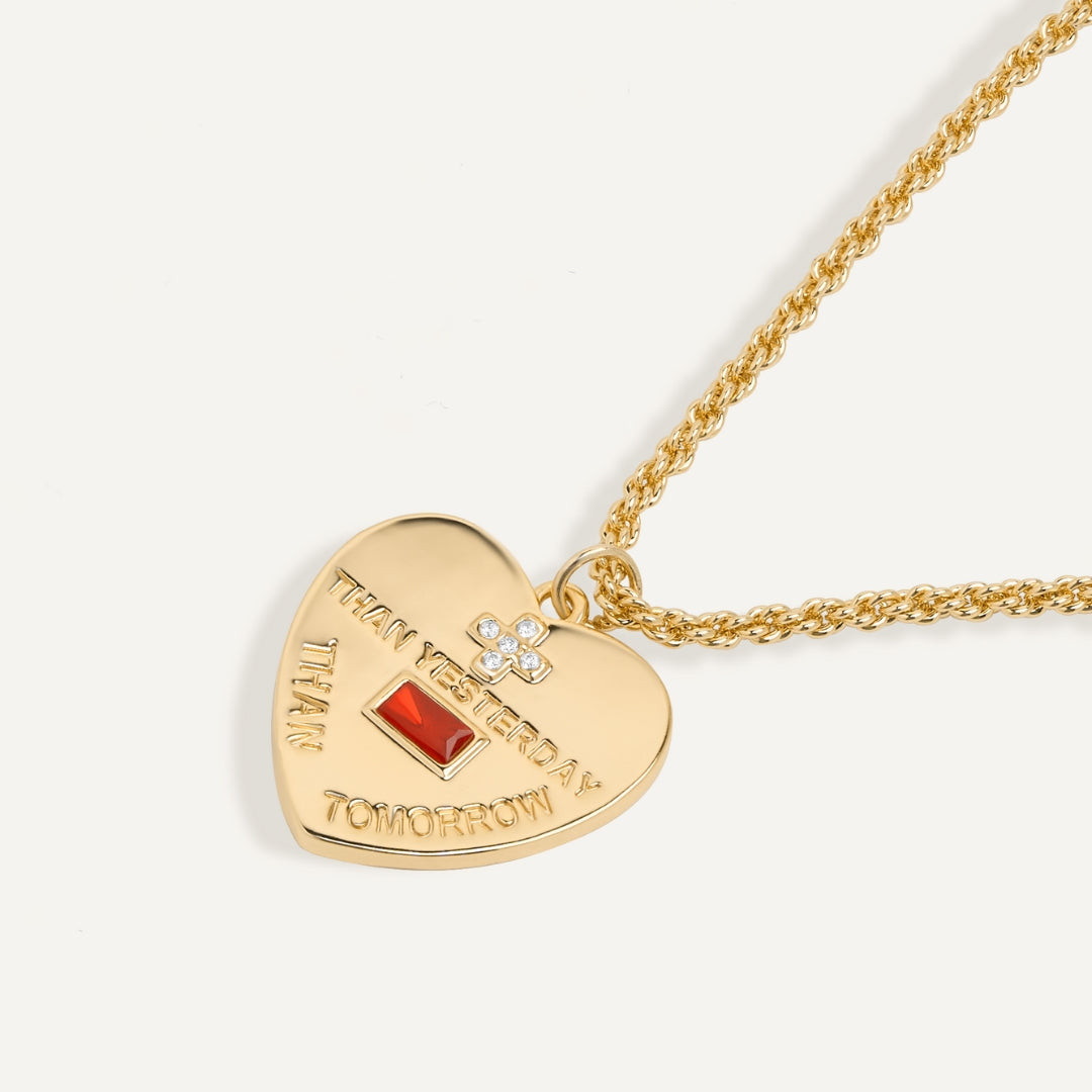 "More Than Yesterday Less Than Tomorrow" Necklace