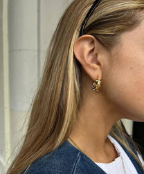 Irregular Pearl Hoops