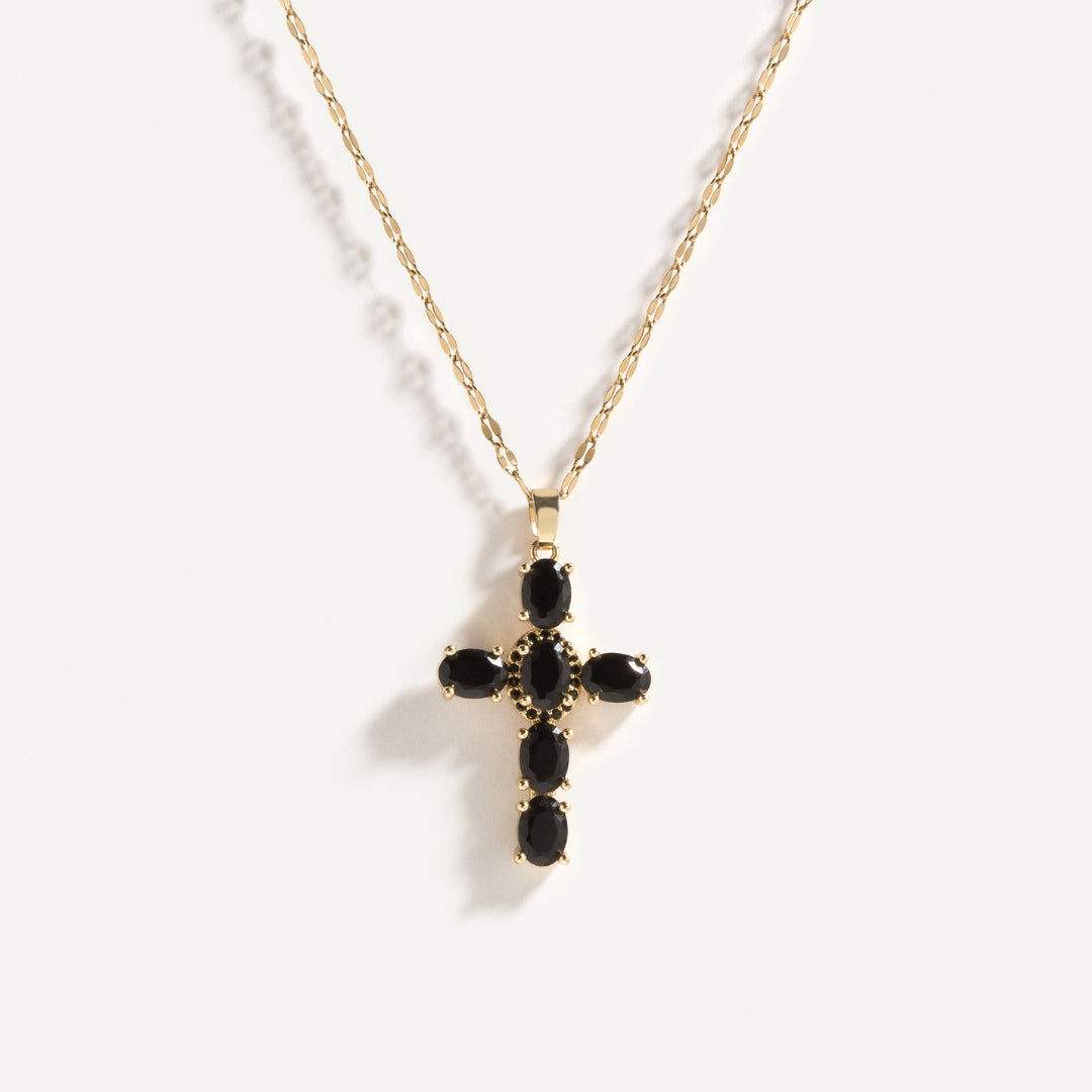 Noir Cross Necklace