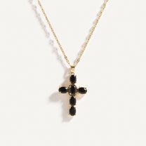 Noir Cross Necklace