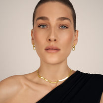 Odette Herringbone Chain Necklace