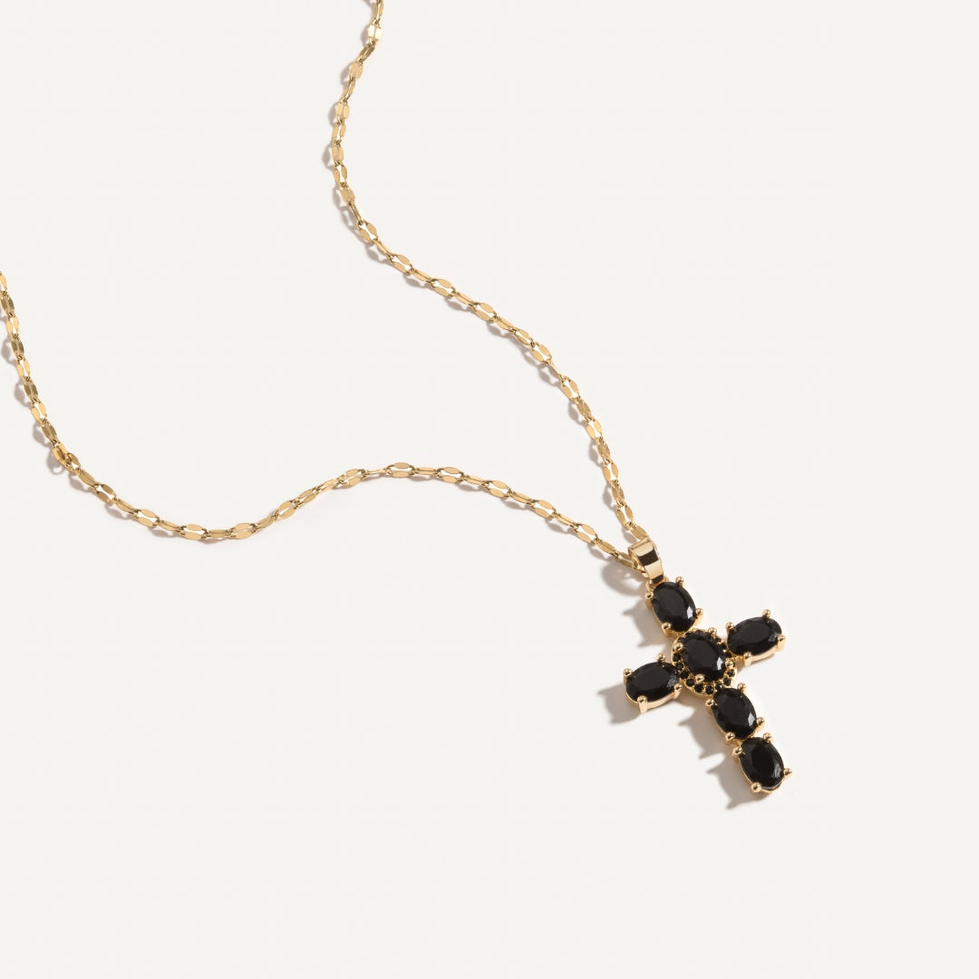 Noir Cross Necklace