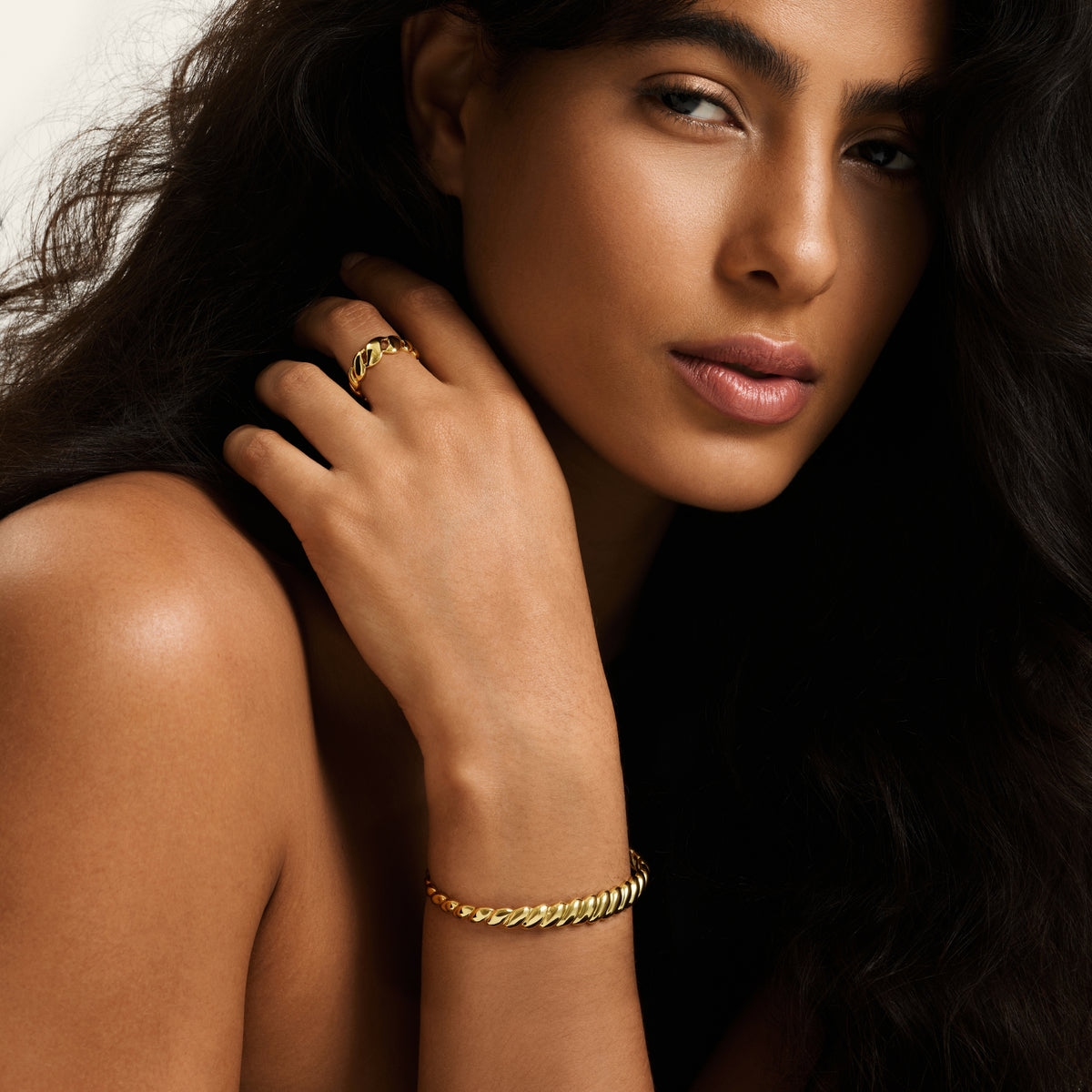 Aimée Twisted Cuff Bracelet