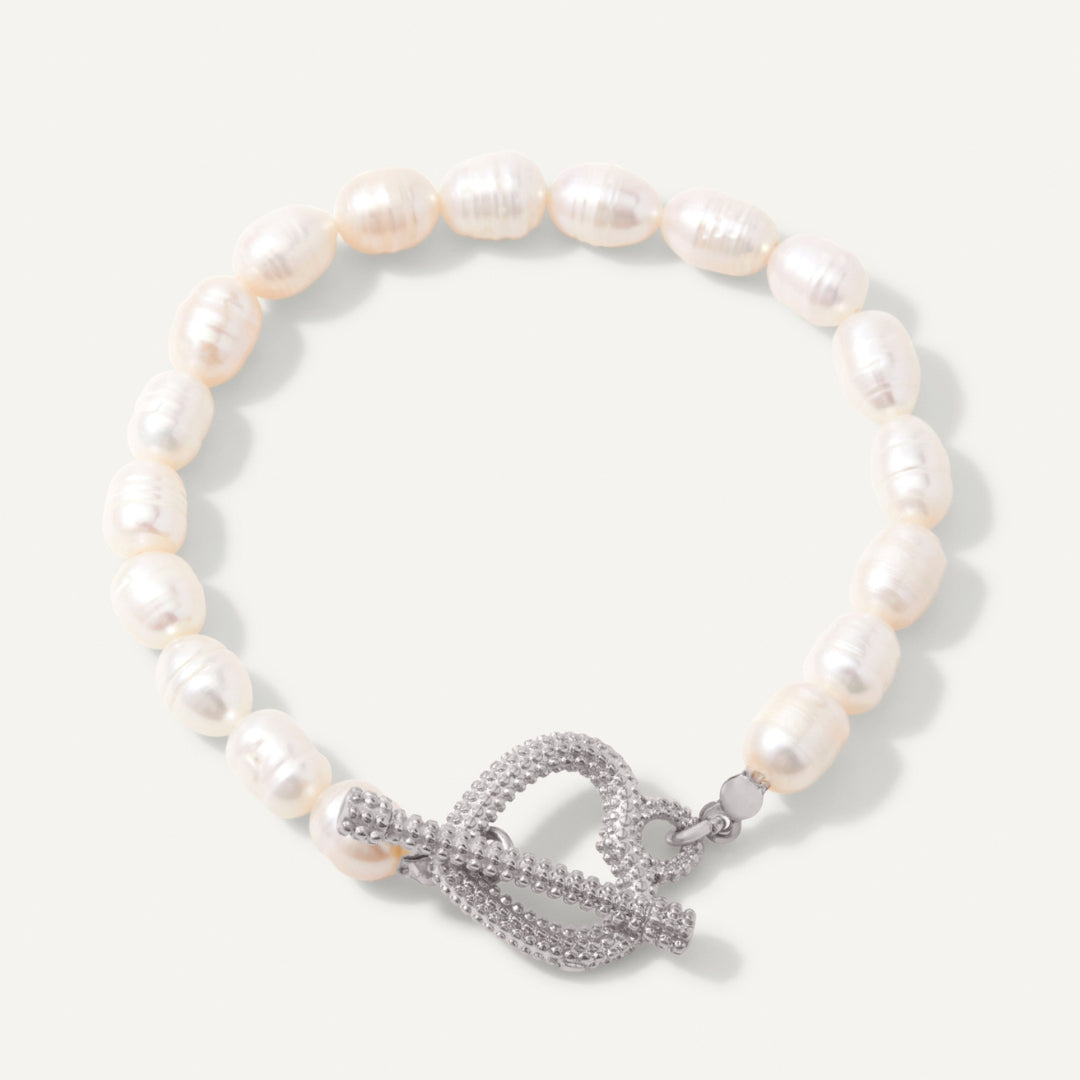 Pearl Heart Bracelet