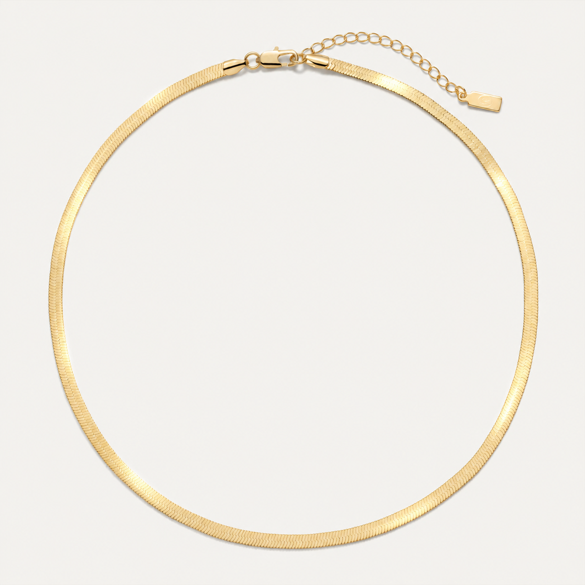 Odette Herringbone Chain Necklace
