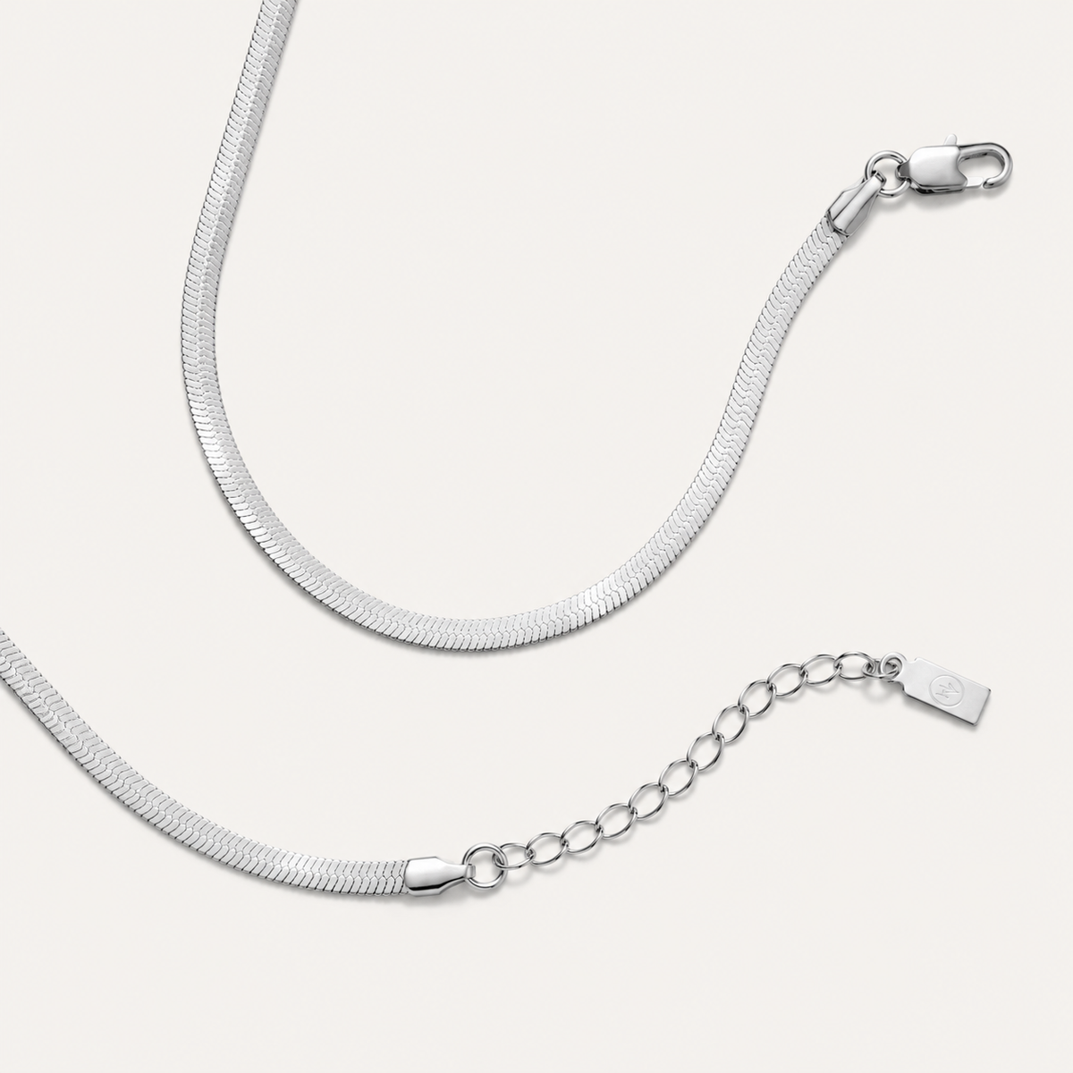 Odette Herringbone Chain Necklace