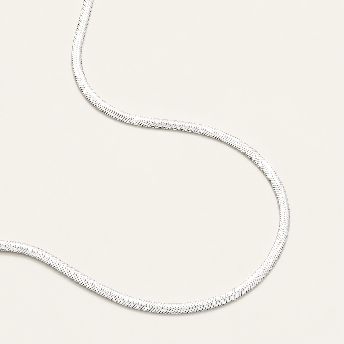 Odette Herringbone Chain Necklace