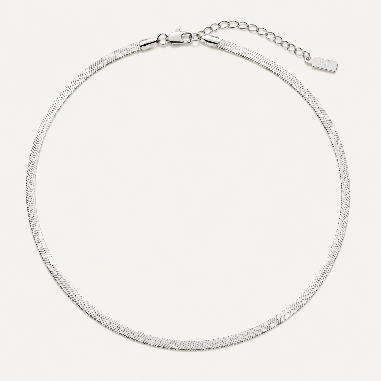 Odette Herringbone Chain Necklace