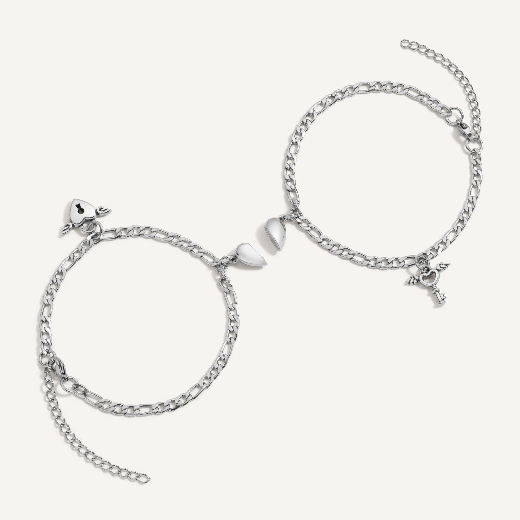 Magnetic Heart Shaped Matching Bracelet Couple Bracelet - Temu