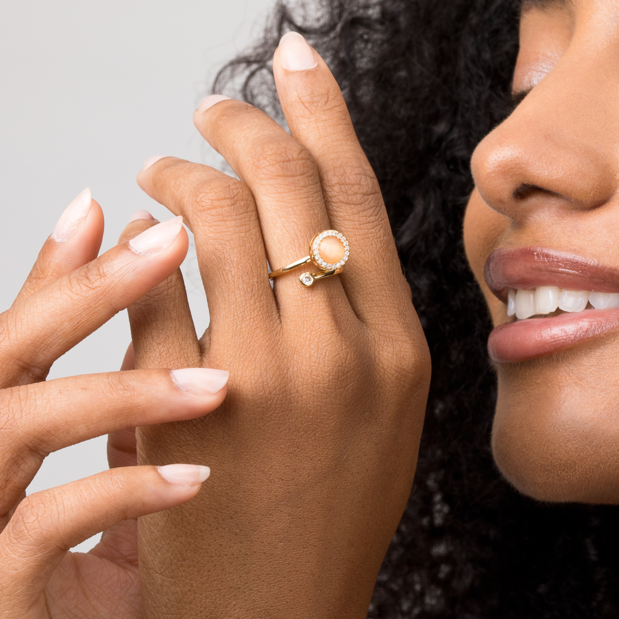 Moonstone Meditation Ring