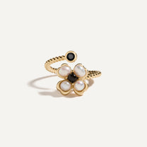 Pearl & Onyx Spinning Ring