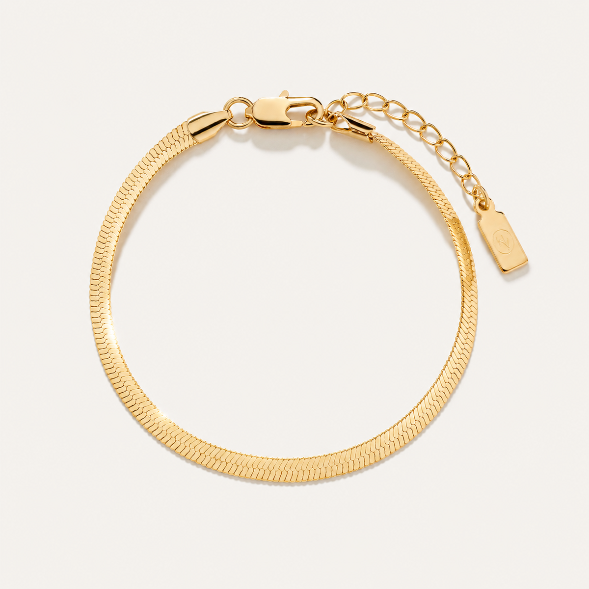 Odette Herringbone Chain Bracelet