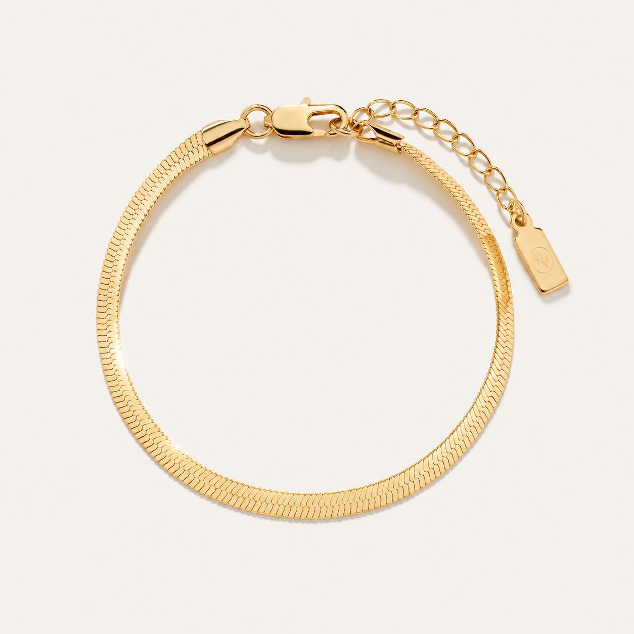 Odette Herringbone Chain Bracelet