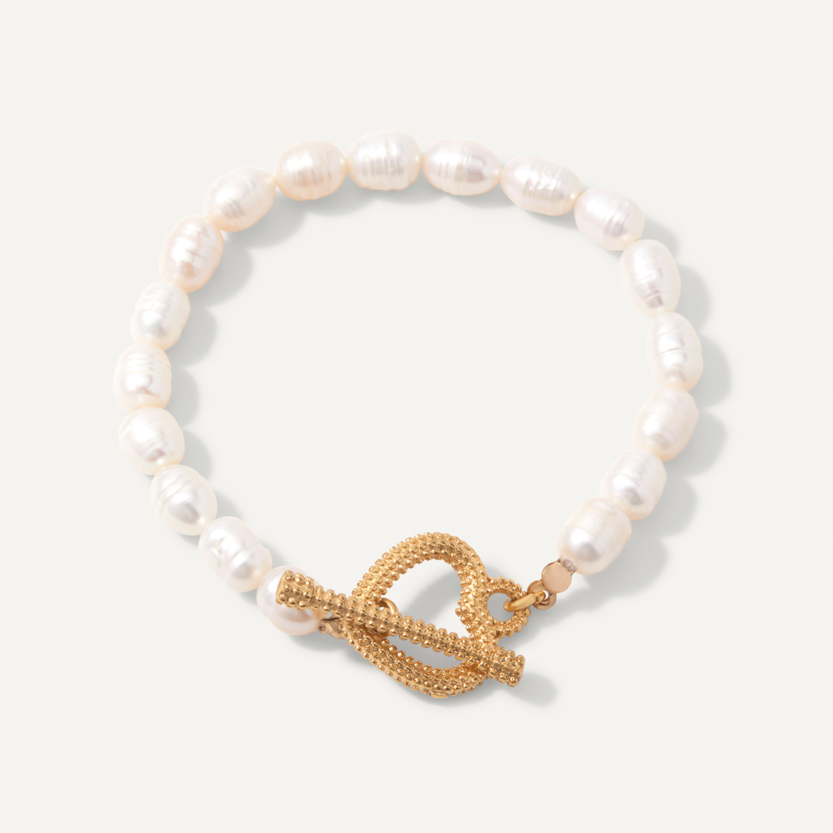 Pearl Heart Bracelet