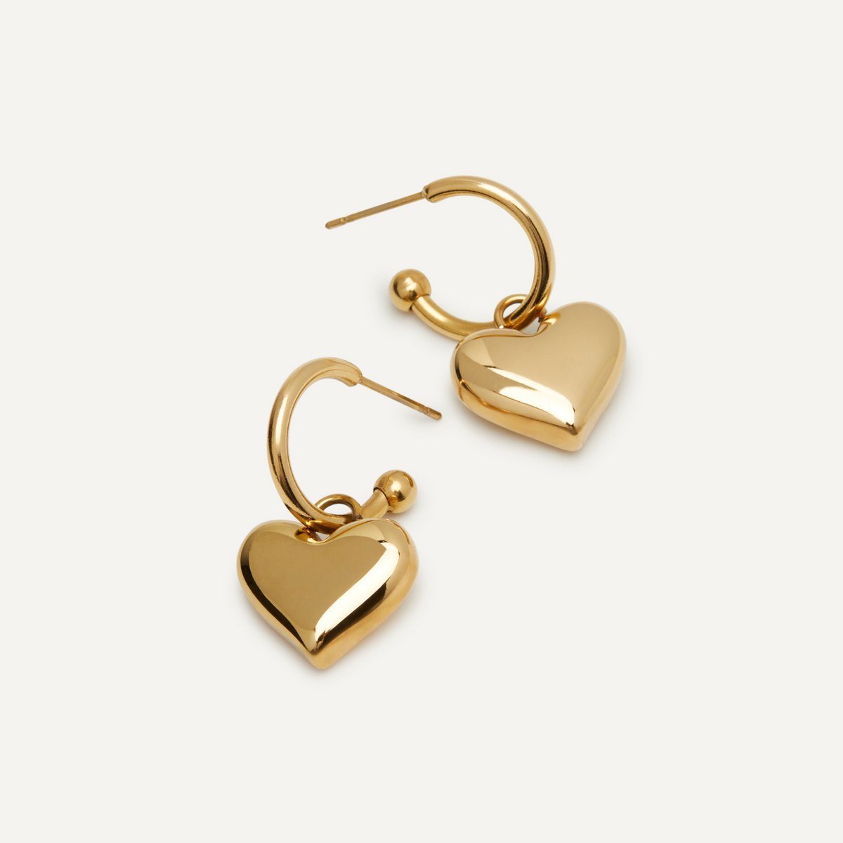 Heart Hoop Earrings