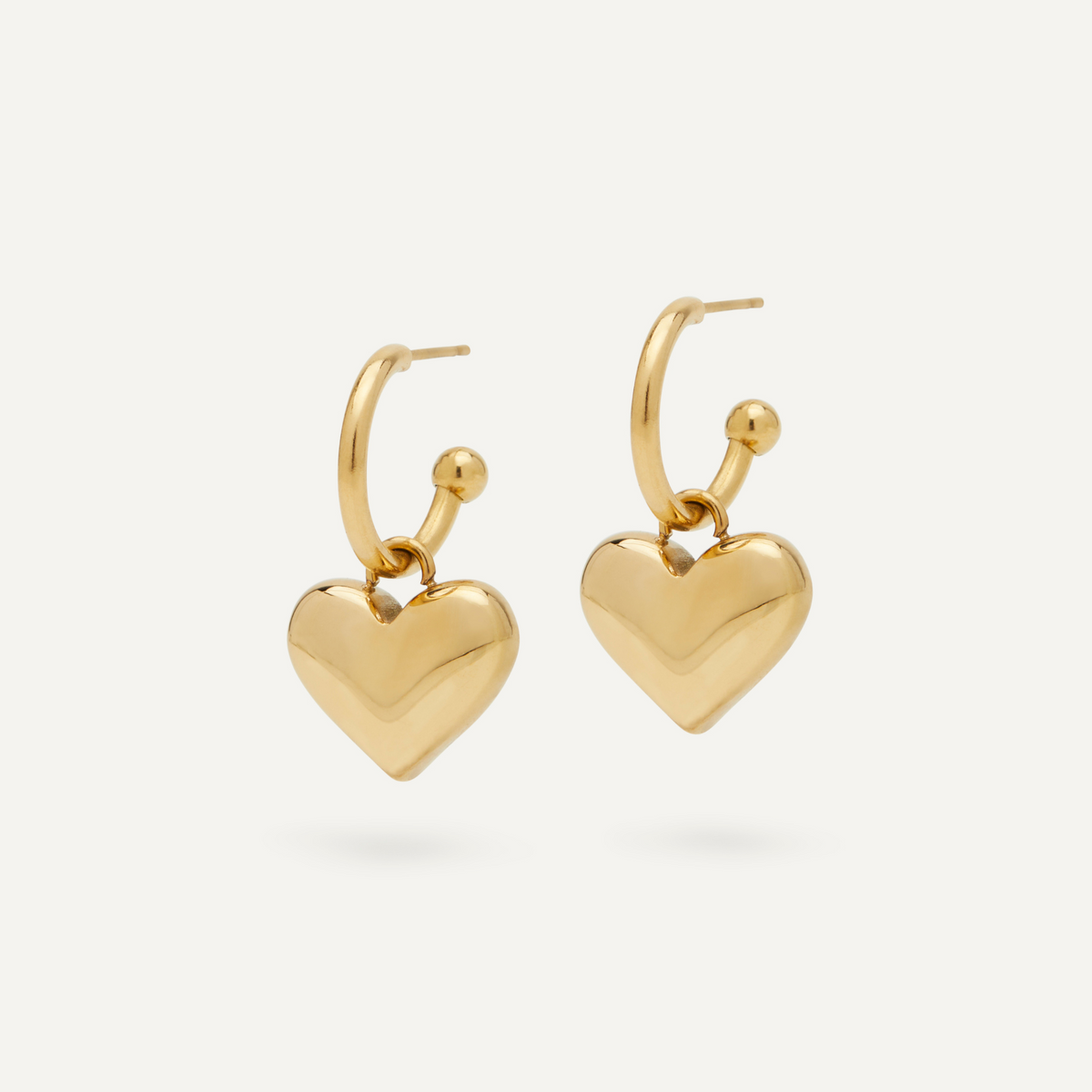 Heart Hoop Earrings